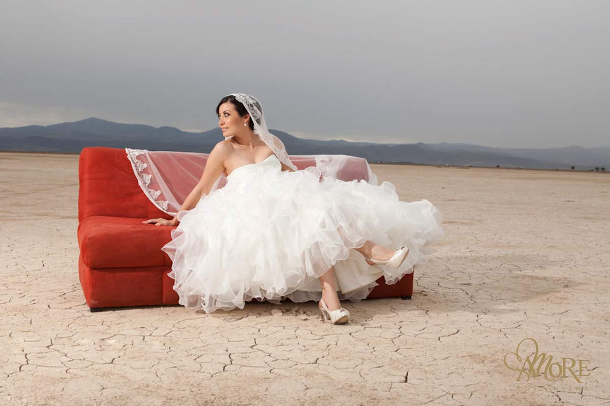 Trash the dress en playa o desierto